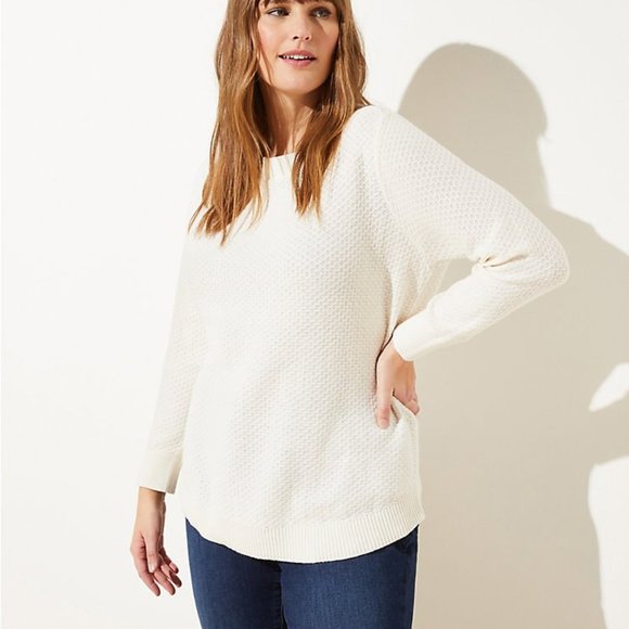 LOFT | Plus Textured Tunic Sweater - Picture 1 of 2
